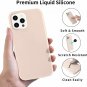 SNBLK Compatible with iPhone 12 Pro Max Case Liquid Silicone 6.7 Sand Pink
