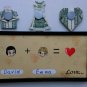 Gift for lovers. Lovers ' origami frame with magnet. Original banknote 1$