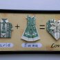 Gift for lovers. Lovers ' origami frame with magnet. Original banknote 1$