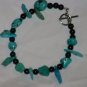 Handcrafted beaded turquoise bracelet