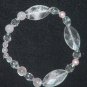 Rose Quartz swarovski crystal bracelet