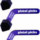 Pistol-Picks 3-pack Medium 0.75mm ergonomicguitar picks