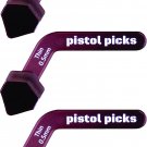 Pistol-Picks easy to hold guitar picks 3-pack Thin 0.50mm