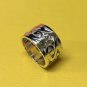 BLNZ 925 SOLID STIRLING SILVER NEW ZEALAND TRIBAL MEN'S RING