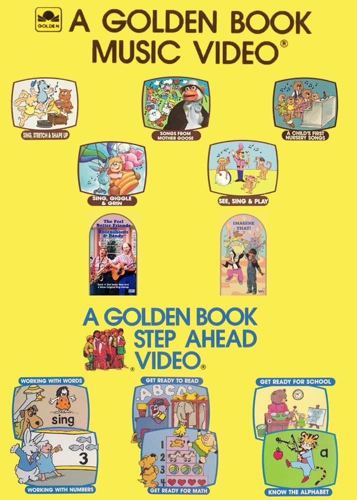 Golden Book Music Video and Golden Book Step Ahead collections on 2 DVD ...