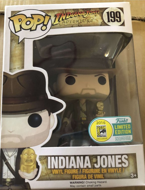 Indiana Jones #199 Funko Pop New/Box! FREE Protective PACKAGING for ...