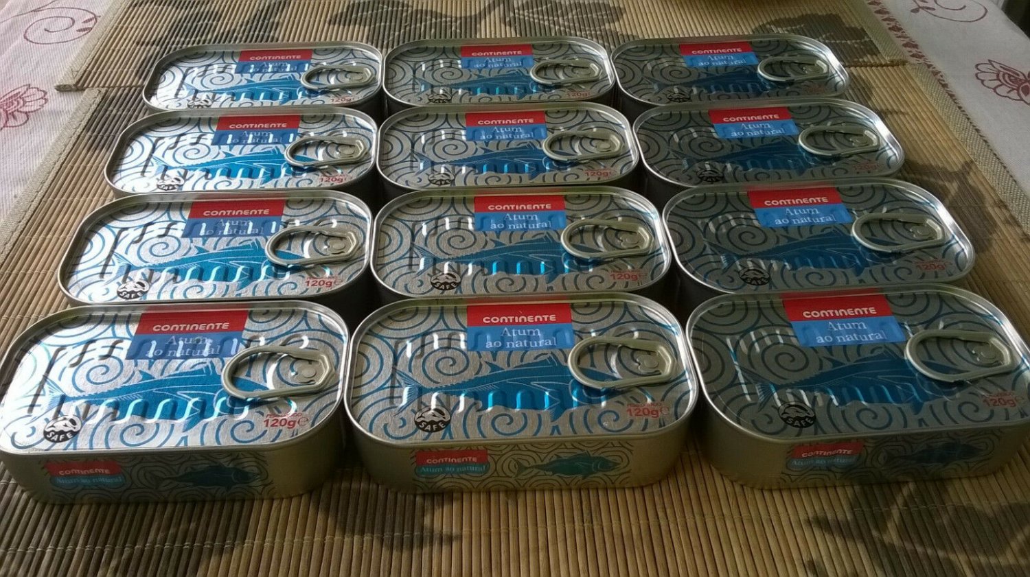 12x Cans of Portuguese Natural Tuna Fish 120g 4,23oz!Canned tuna!Best