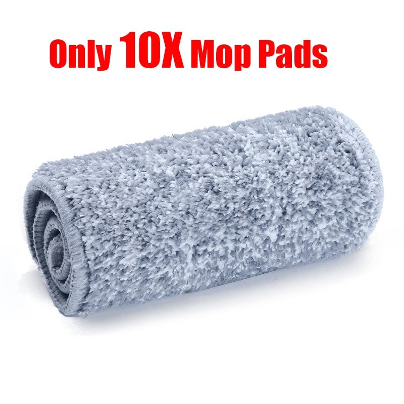 Hand-Free Wringing Floor Cleaning Mop Wet/Dry Magic Automatic Spin Self Cleaning (Only 10 Pads)