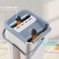 Magic Cleaning Mops Free Hand Spin Cleaning Mop Bucket Squeeze Spray (Add 6-Pcs mop cloth)