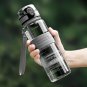 UZSPACE Water Bottle Popular Outdoor Sport Travel Drink Bottle Leakproof BPA Free (1000ml Gray)