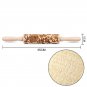 Embossing Rolling Pins Baking Cooking Noodle Biscuit Fondant Cake Dough Engraved Roller (15-Style)