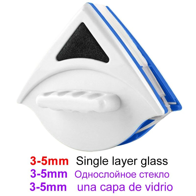 Magnetic Window Wiper Glass Cleaner Brushing Tool Washing Household Cleaning (3-5mm Single-layer)