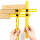 Multi Angle Ruler Measuring Tool Instrument Brick Tile Wood Corner Product Foldable Ruler Protractor