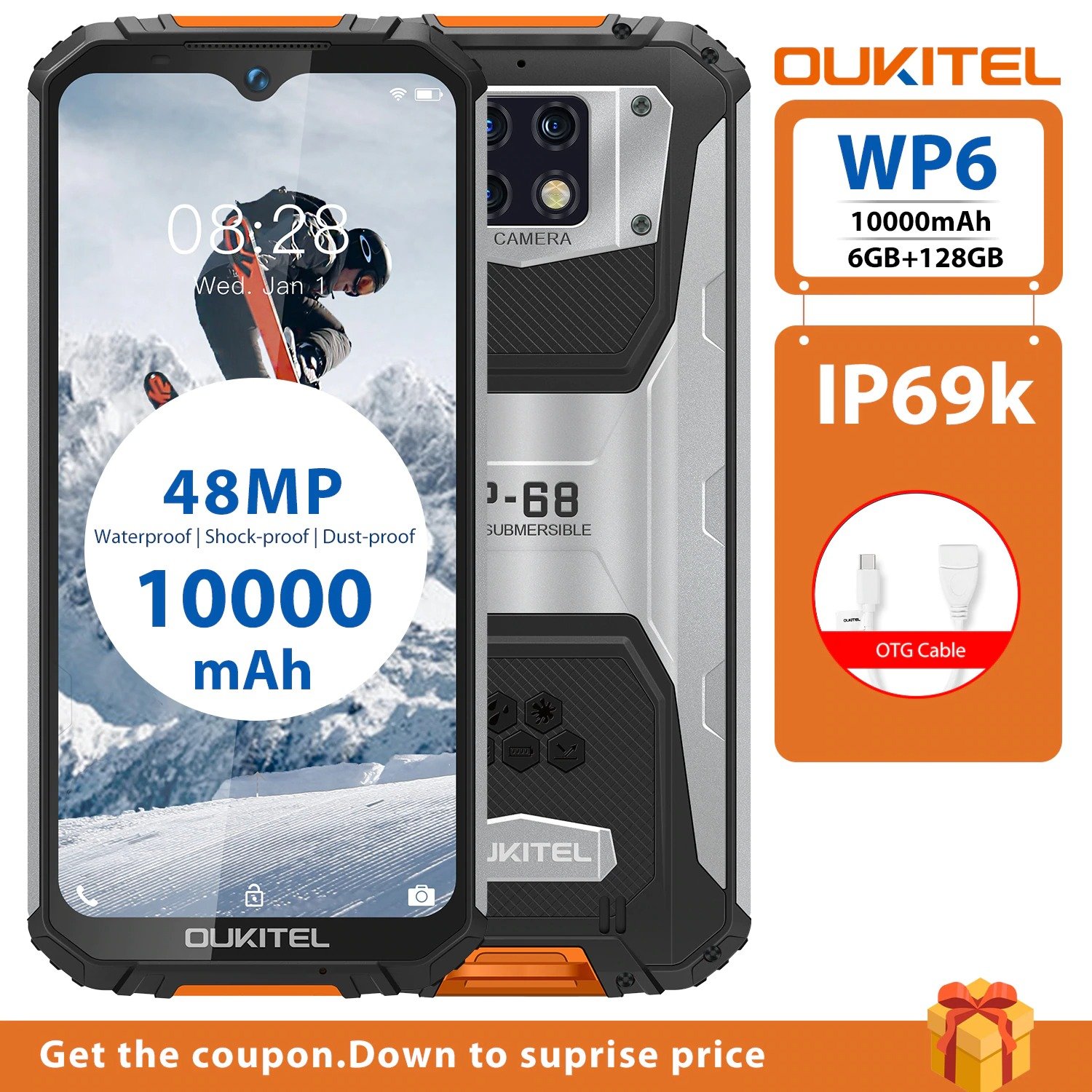 Смартфон oukitel wp6 6 128gb обзор