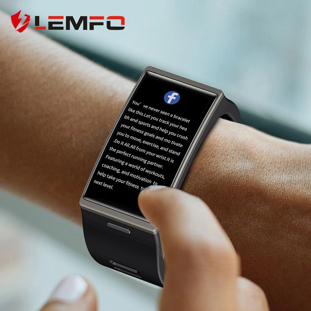 Smartwatch 202 1.9 in 170*320 Screen LEMFO DM12 Smart Watch Men IP68 Sport Heart Rate Blood Pressure