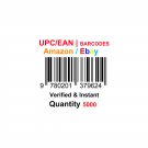 5000-Nos UPC EAN Barcodes Numbers GS1 Product ID for New Listing on Amazon, eBay & more