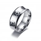UNISEX MENS LADIES GIRLS BOYS FOOTBALL SOCCER STAINLESS STEEL BAND RING