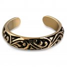 BRONZE ANTIQUE VINTAGE LOOK LADIES GIRLS ADJUSTABLE SPIRAL VINE CUFF TOE RING