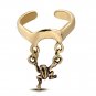 BRONZE POLISHED LADIES GIRLS ADJUSTABLE FROG CHAIN CHARM FASHION CUFF TOE RING