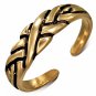 BRONZE ANTIQUE VINTAGE LOOK ADJUSTABLE LADIES GIRLS BRAIDED CELTIC CUFF TOE RING