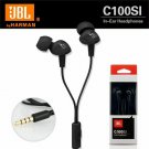 JBL C100Si Black 3.5mm Wired Stereo Earphones Deep Bass Music Sports Headset