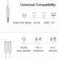 Ugreen 3.5mm Audio Splitter Cable for Computer Jack 3.5mm 1 Male to 2 Female