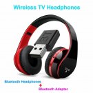 Bluetooth TV Headset, HiFi bluetooth Headphone Deep Bass Wireless TV Headphone