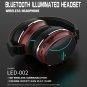 LED-002 Wireless Bluetooth Headset Folding Headphones 3D Stereo Gaming Headset