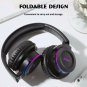 Picun B9 Folding Portable Wireless Bluetooth 5.0 Headphone LED Headset Touch