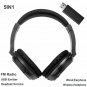 Multifunction Wireless TV Headset Headphones Home Theater headset for Computer