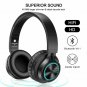 B6 Wireless Headphones Bluetooth HiFI Stereo Headphone Foldable Headset LED