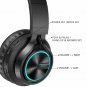 B6 Wireless Headphones Bluetooth HiFI Stereo Headphone Foldable Headset LED
