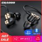 CBAOOO DT05 Bluetooth Earphone 5.0 Wireless earbuds Sport Dual Driver