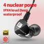 Newest QKZ CK9 Double Unit Drive In Ear Earphone Bass Subwoofer Earphone HIFI