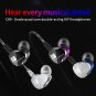 Newest QKZ CK9 Double Unit Drive In Ear Earphone Bass Subwoofer Earphone HIFI