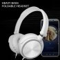 Adjustable wired headset Headphones 3.5mm round interface Ear Headsets Bass HD