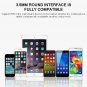 Adjustable wired headset Headphones 3.5mm round interface Ear Headsets Bass HD