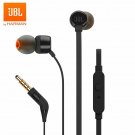 JBL T110 3.5mm Wired Earphones Stereo Music Deep Bass Earbuds Headset Sports