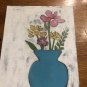 Flowers in vase canvas 8x10