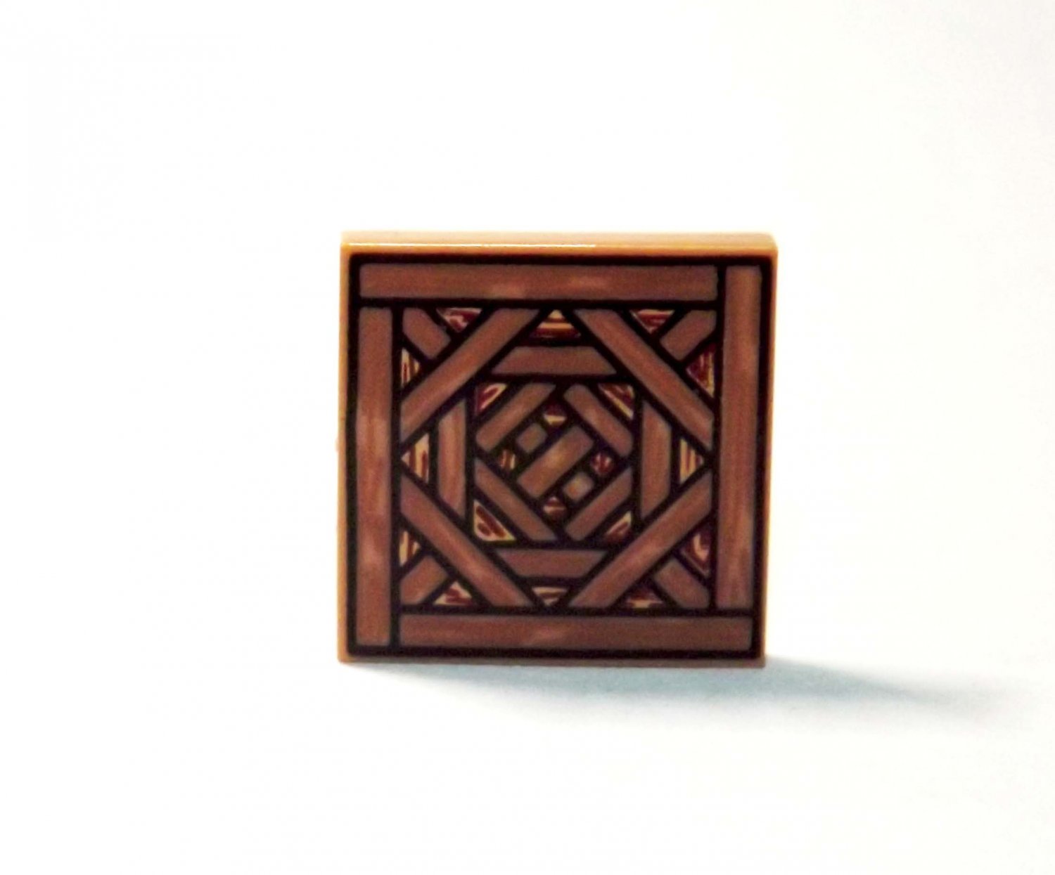 Wood door hatch slats square 2X2 brick piece   printed DIY