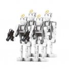 Assault Droid commander pack of 4 Star Wars White Minifigures