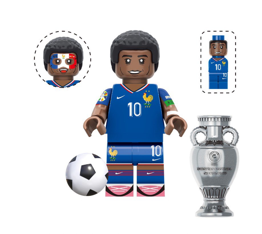 Kylian Mbappe  Soccer player World Cup V3 Minifigure