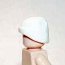 Stocking cap White hat  piece for minifigure