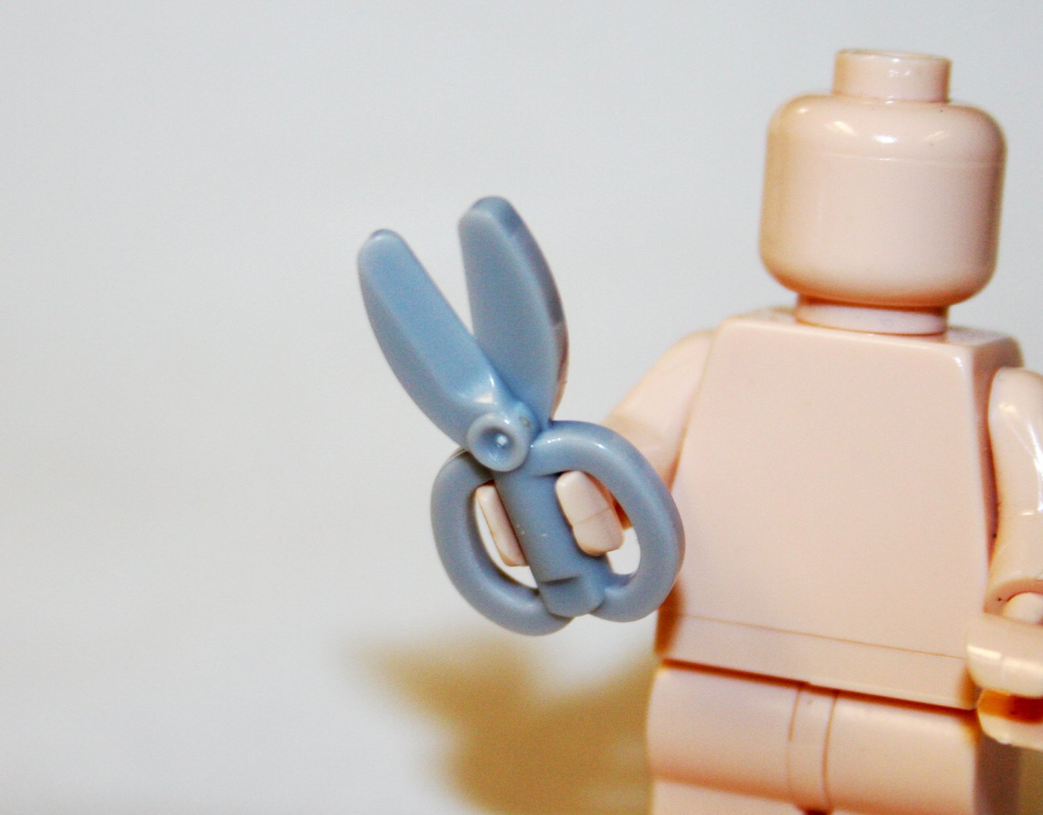 Silver Scissors  tool for minifigure