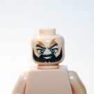 Male Head Grey Beard Minifigure head DIY