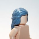 Blue Grey  Long Female  Hair for Minifigure