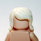 White Wavy Long Female  Hair for Minifigure