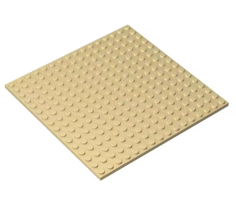 16X16 base plate Tan sand building parts DIY