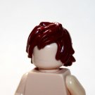 Red Medium Messy Hair for Minifigure