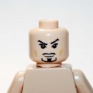 Goatee Male Head intrigued  Minifigure head DIY